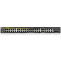 ZYXEL GS1900-48HP 48 PORT GİGABİT 10/100/1000 2xSFP 24 PORT PoE SWİTCH Web Yönetilebilir,Destek Gücü 170W,RACK MOUNT - 3